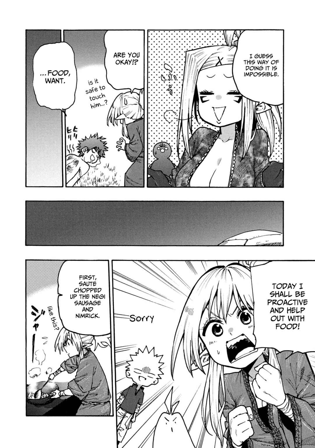 Mazumeshi Elf to Yuuboku gurashi Chapter 67 - Page 14