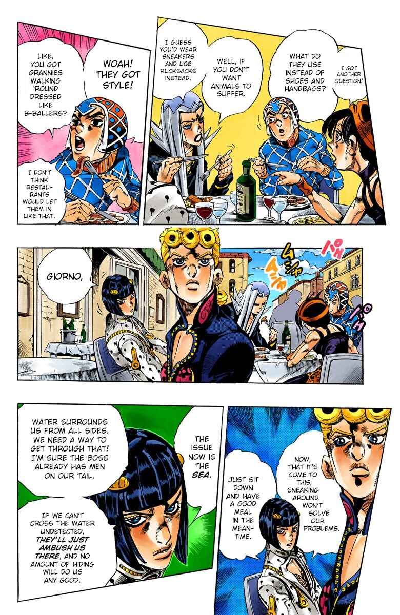 JoJo no Kimyou na Bouken: Part 5 - Ougon no Kaze Color-ban Chapter 85 - Page 5