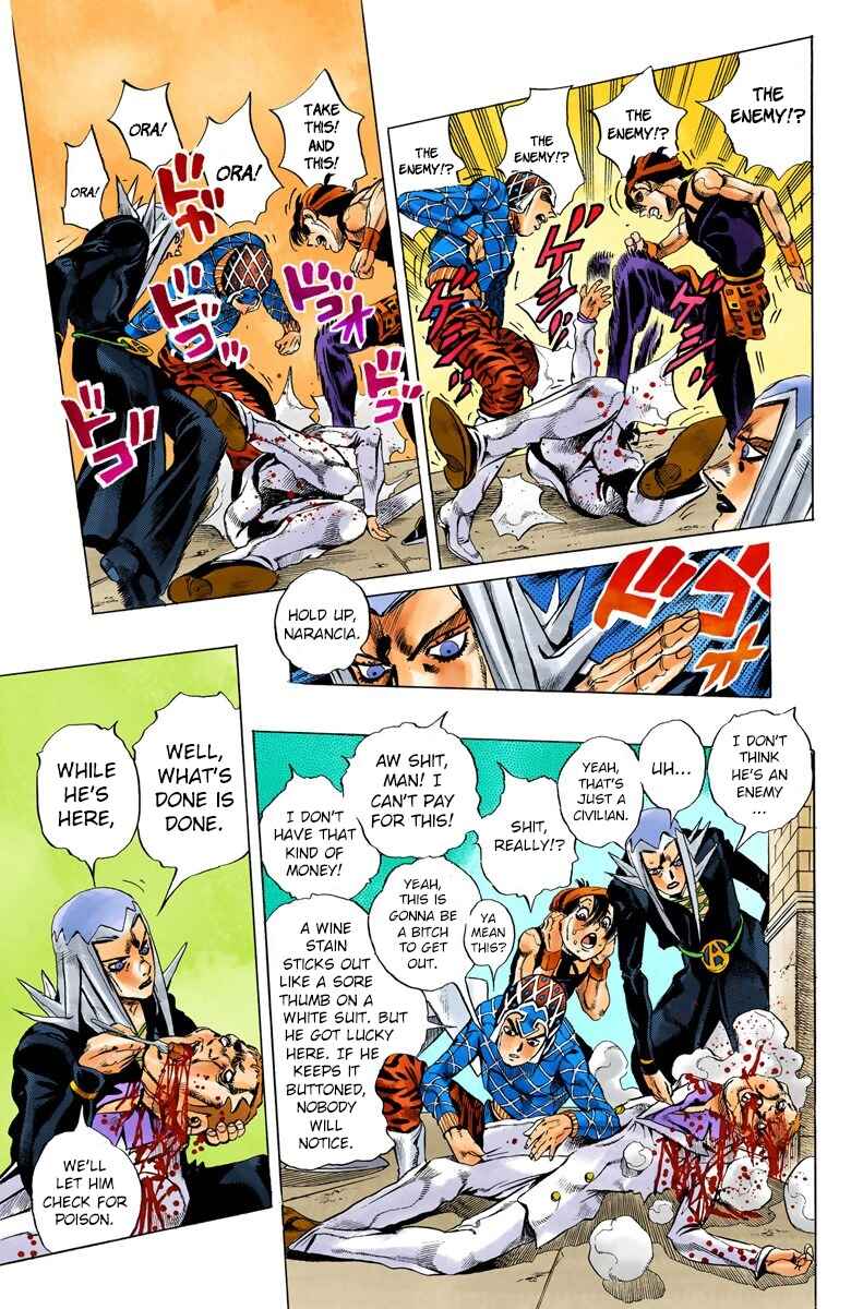 JoJo no Kimyou na Bouken: Part 5 - Ougon no Kaze Color-ban Chapter 85 - Page 8