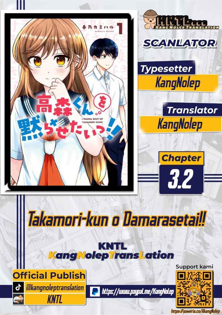 Takamori-kun wo Damarasetai!! Chapter 3.2 - Page 1