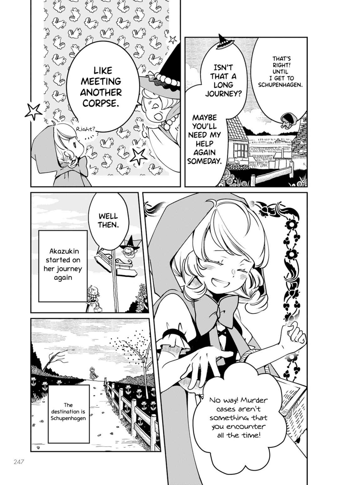 Akazukin, Tabi no Tochuu de Shitai to Deau. Chapter 3 - Page 42