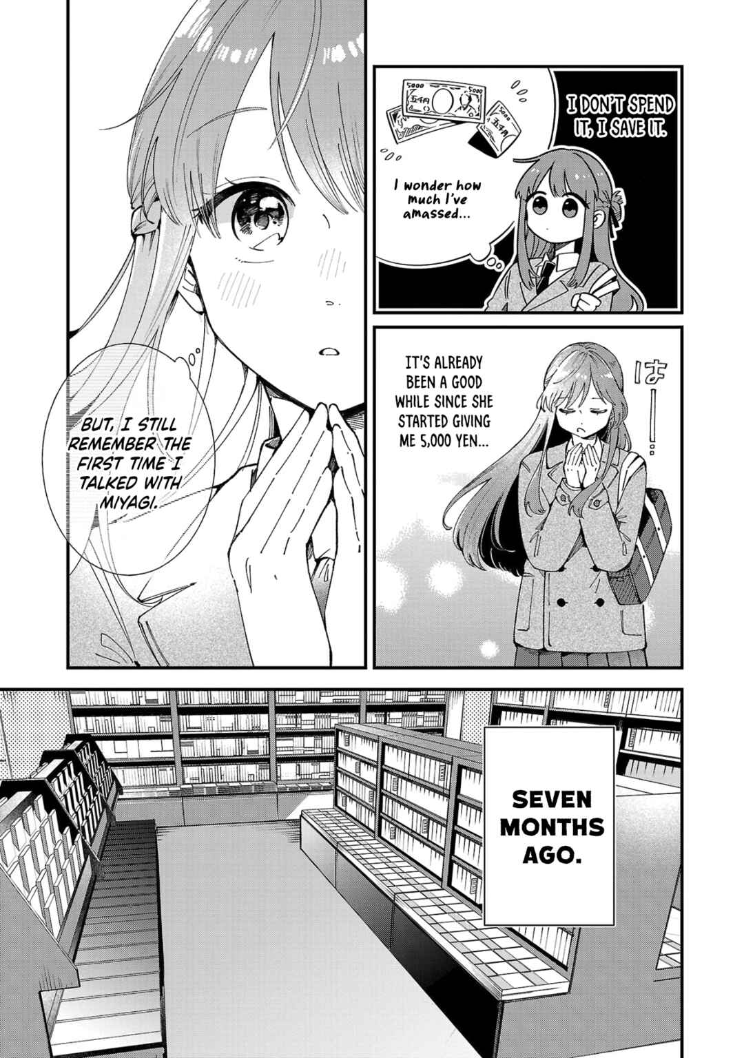 Shuu ni Ichido Classmate wo Kau Hanashi: Futari no Jikan, Iiwake no 5000-en Chapter 2 - Page 3