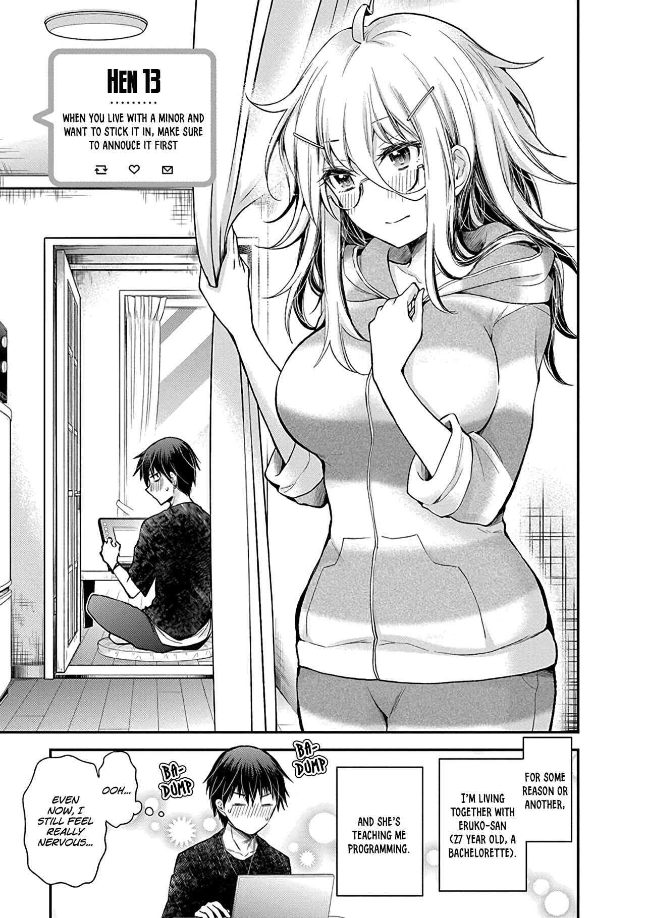 Shingeki no Eroko-san: Hen na Oneesan wa Danshi Kousei to Nakayoku Naritai Chapter 13 - Page 2