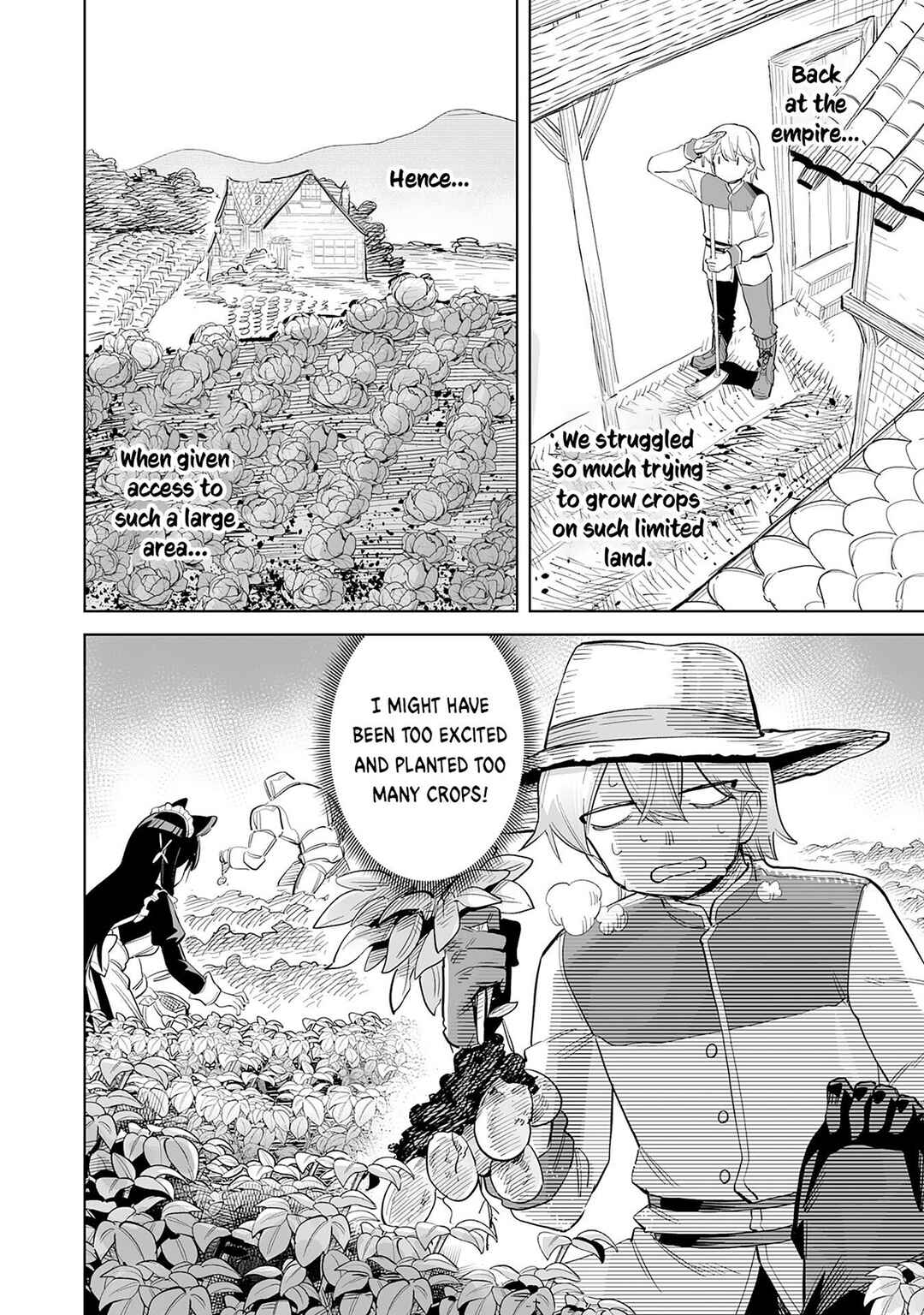 Kaikosareta Kyuutei Renkinjutsushi wa Henkyou de Dai Nouen wo Tsukuriageru ~Sokoku wo Oidasareta kedo, Saikyou Ryouchi de Slow Life wo Ouka suru~ Chapter 4 - Page 3