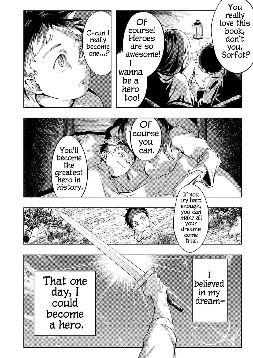 Shura Youjo no Eiyuutan ~Hanpa-sha to Iwa Reta Youhei, Youjo ni Tensei Shite Nariagaru~ Chapter 1 - Page 2