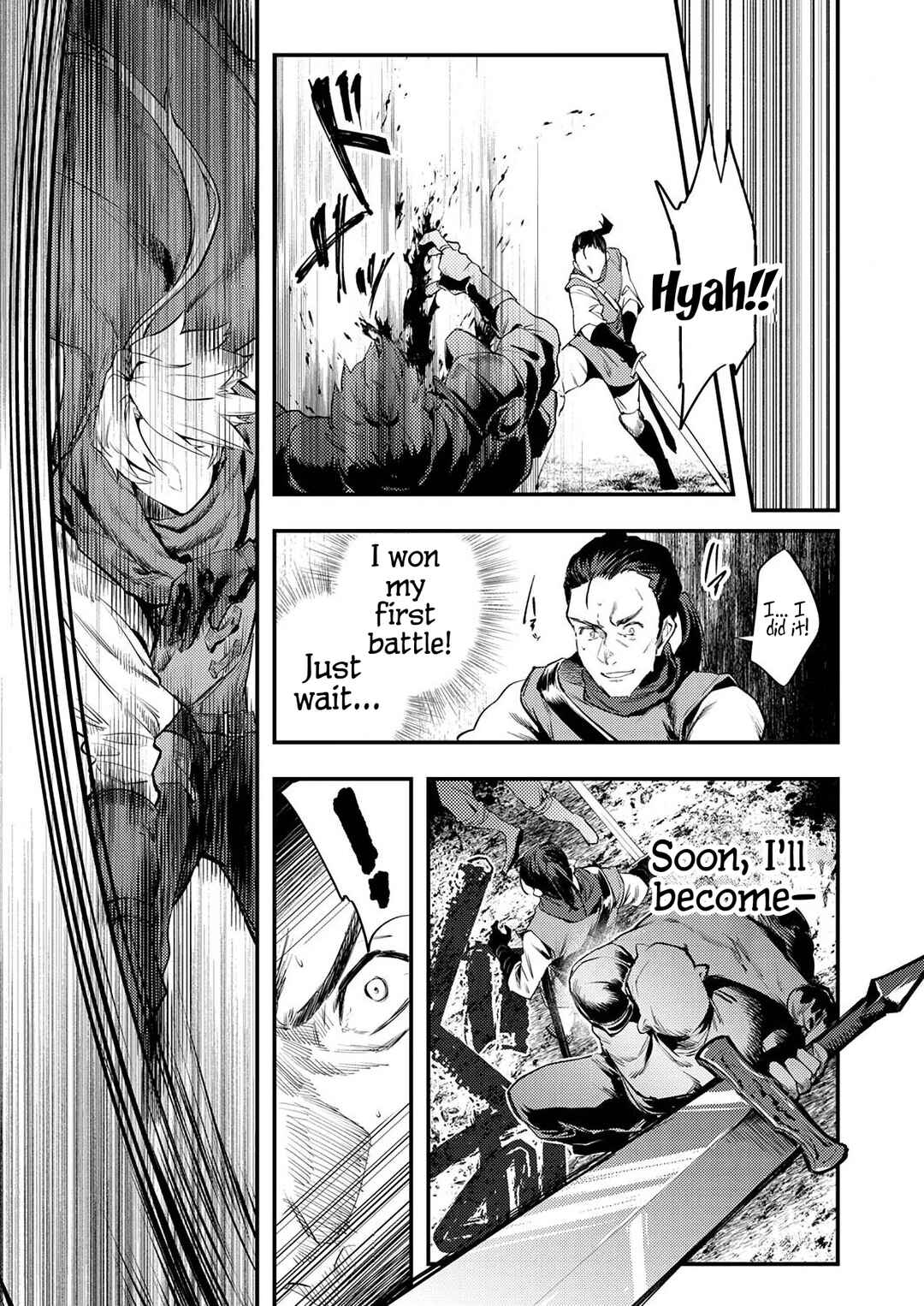 Shura Youjo no Eiyuutan ~Hanpa-sha to Iwa Reta Youhei, Youjo ni Tensei Shite Nariagaru~ Chapter 1 - Page 7