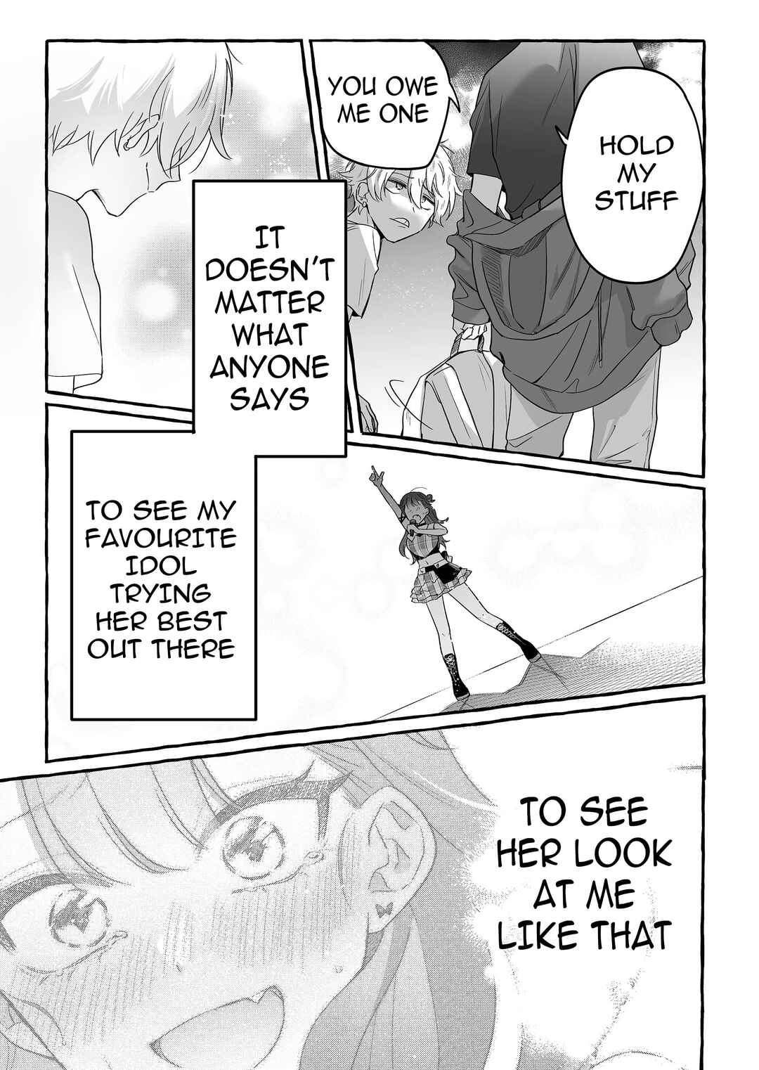 Damedol to Sekai ni 1-nin dake no Fan Chapter 25 - Page 19