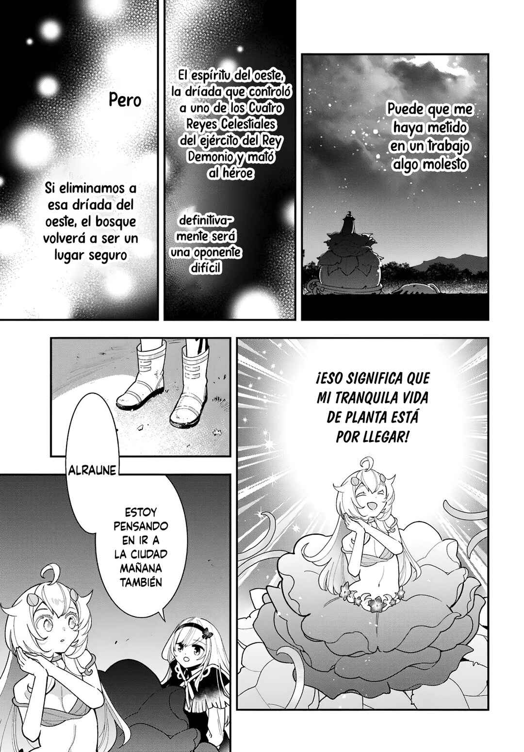 Shokubutsu Monster Musume Nikki: Seijo datta Watashi ga Uragirareta Hate ni Alraune ni Tensei Shite Shimatta node, kore kara wa Kougousei o Shinagara Shizuka ni Shokubutsu Life o Sugoshimasu Chapter 27 - Page 14
