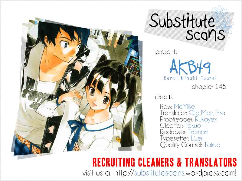 AKB49: Ren'ai Kinshi Jourei Chapter 145 - Page 1
