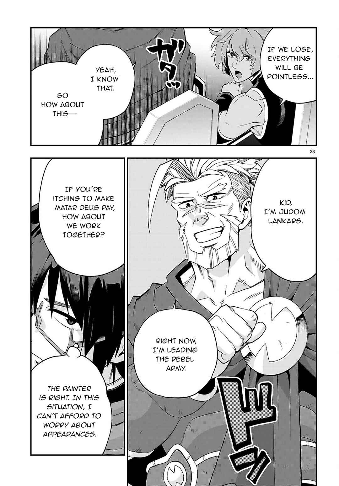 Konjiki no Word Master: Yuusha Yonin ni Makikomareta Unique Cheat Chapter 123 - Page 23