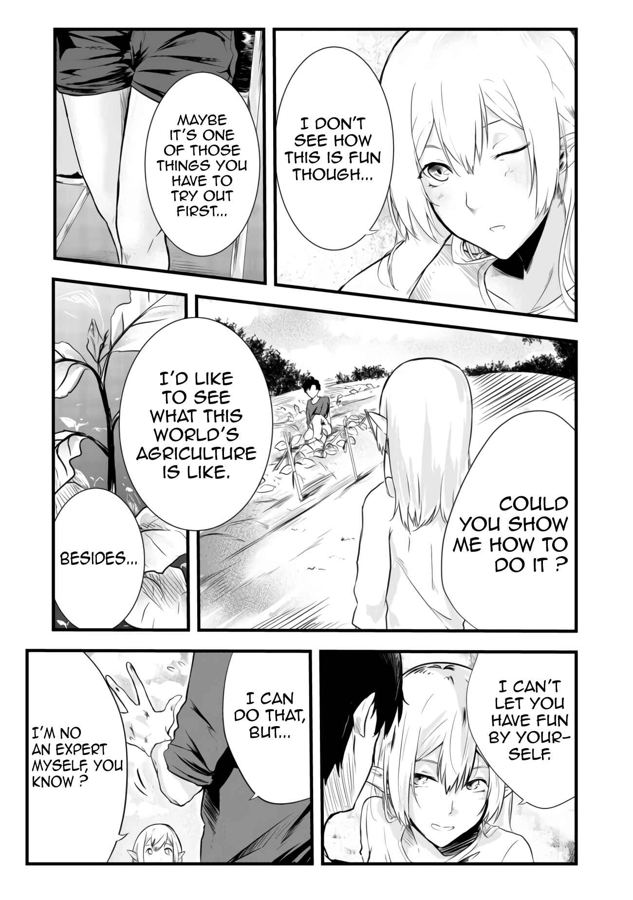 Mujintou de Elf to Kyoudou Seikatsu Chapter 2 - Page 14