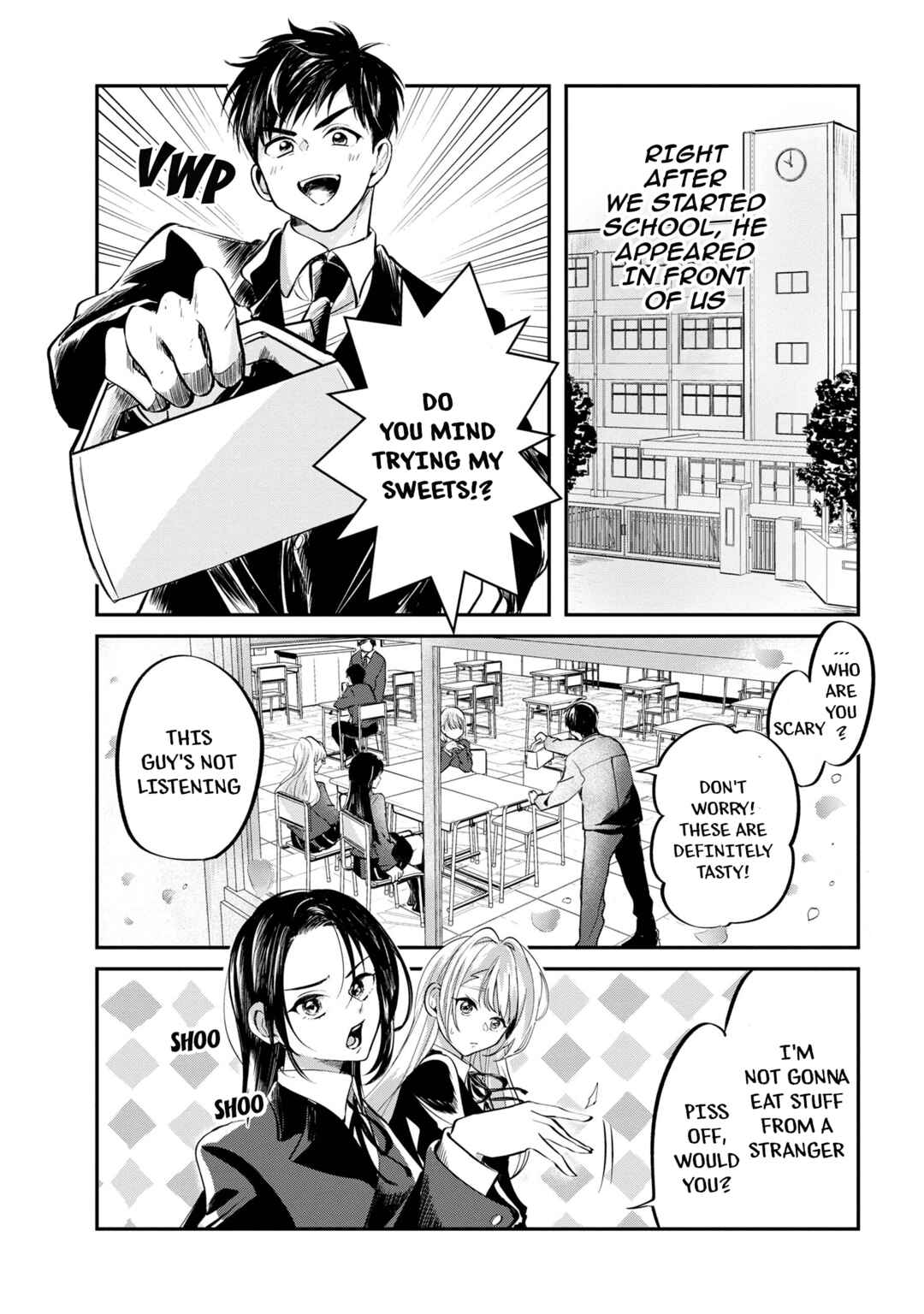 Aisare Tenshi na Classmate ga, Ore ni Dake Itazura ni Hohoemu Chapter 3 - Page 1