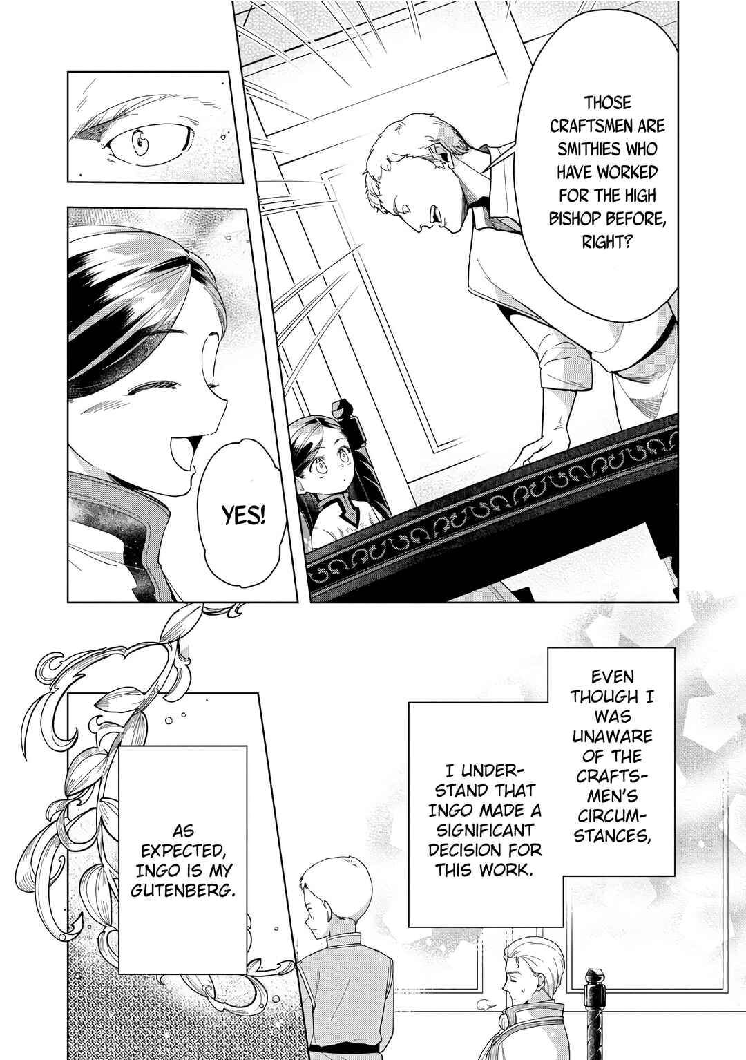Honzuki no Gekokujou: Shisho ni Naru tame ni wa Shudan o Erandeiraremasen—Dai-3 Bu: Ryouchi ni Hon o Hirogeyou! Chapter 43 - Page 12
