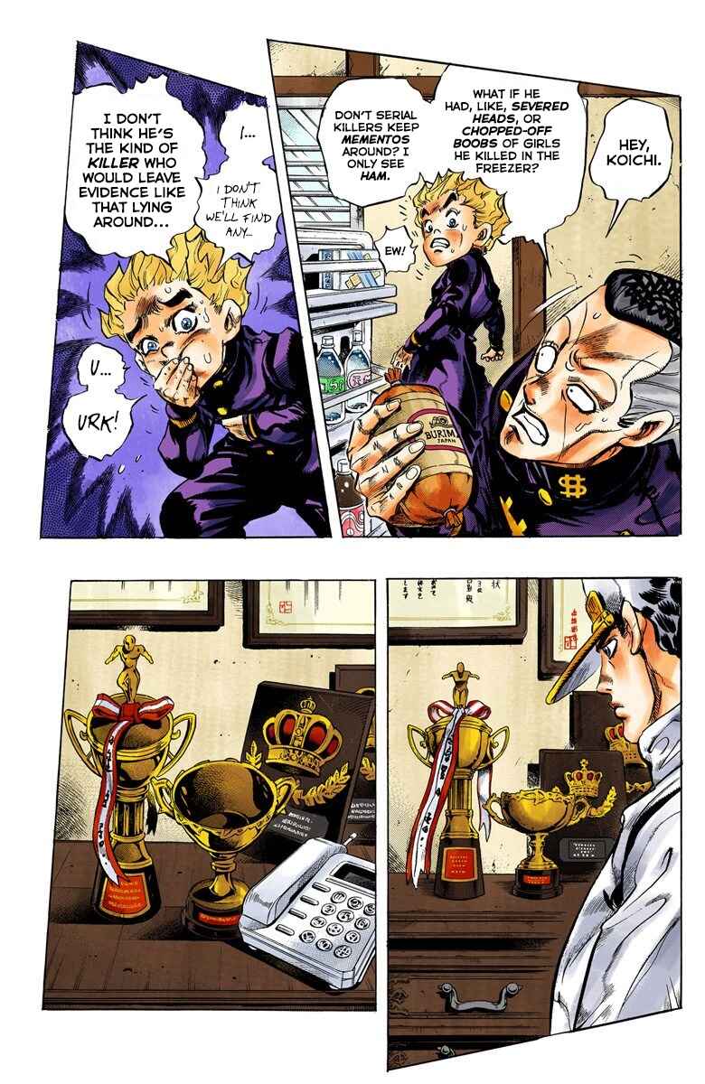 JoJo no Kimyou na Bouken: Part 4 - Diamond wa Kudakenai Color-ban Chapter 100 - Page 6