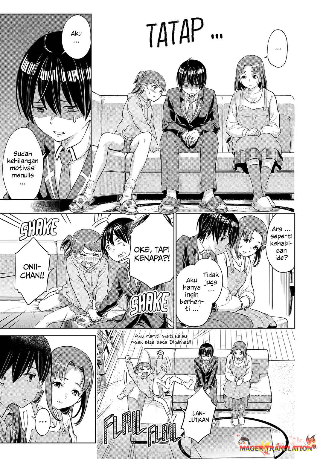 Koukousei WEB Sakka no Mote Seikatsu: "Anta ga Kami Sakka na Wakenai desho" to Boku o Futta Osananajimi ga Koukai Shiteru kedo Mou Osoi Chapter 1.2 - Page 7