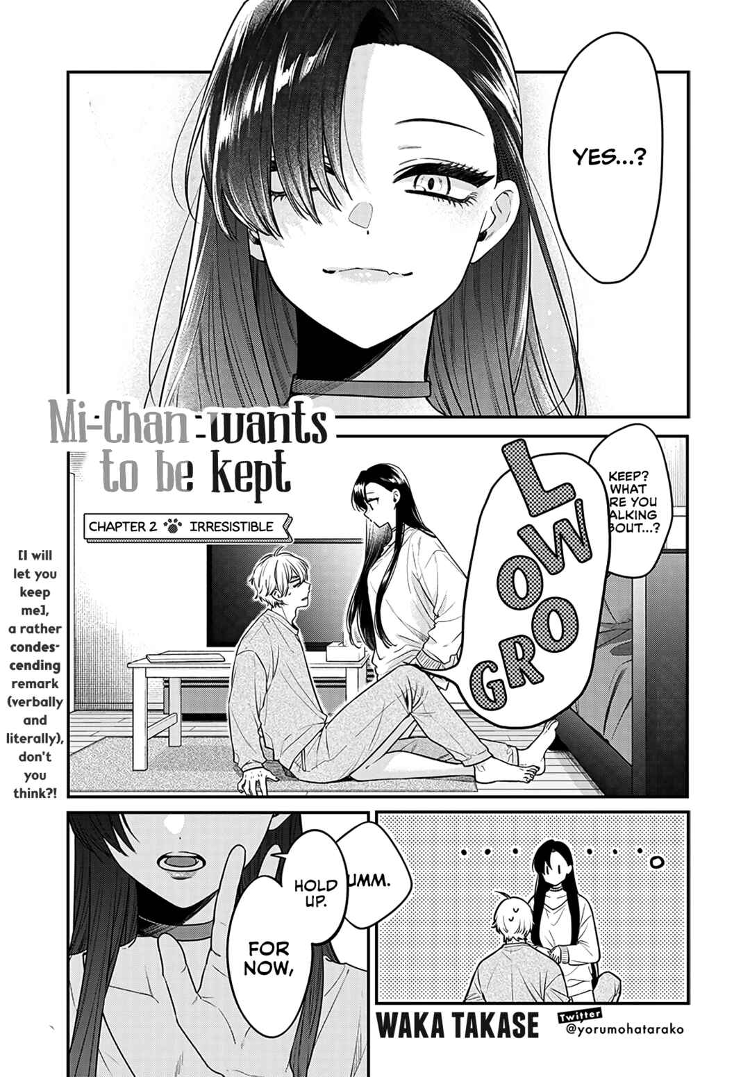 Mii-chan wa Kawaretai Chapter 2 - Page 1