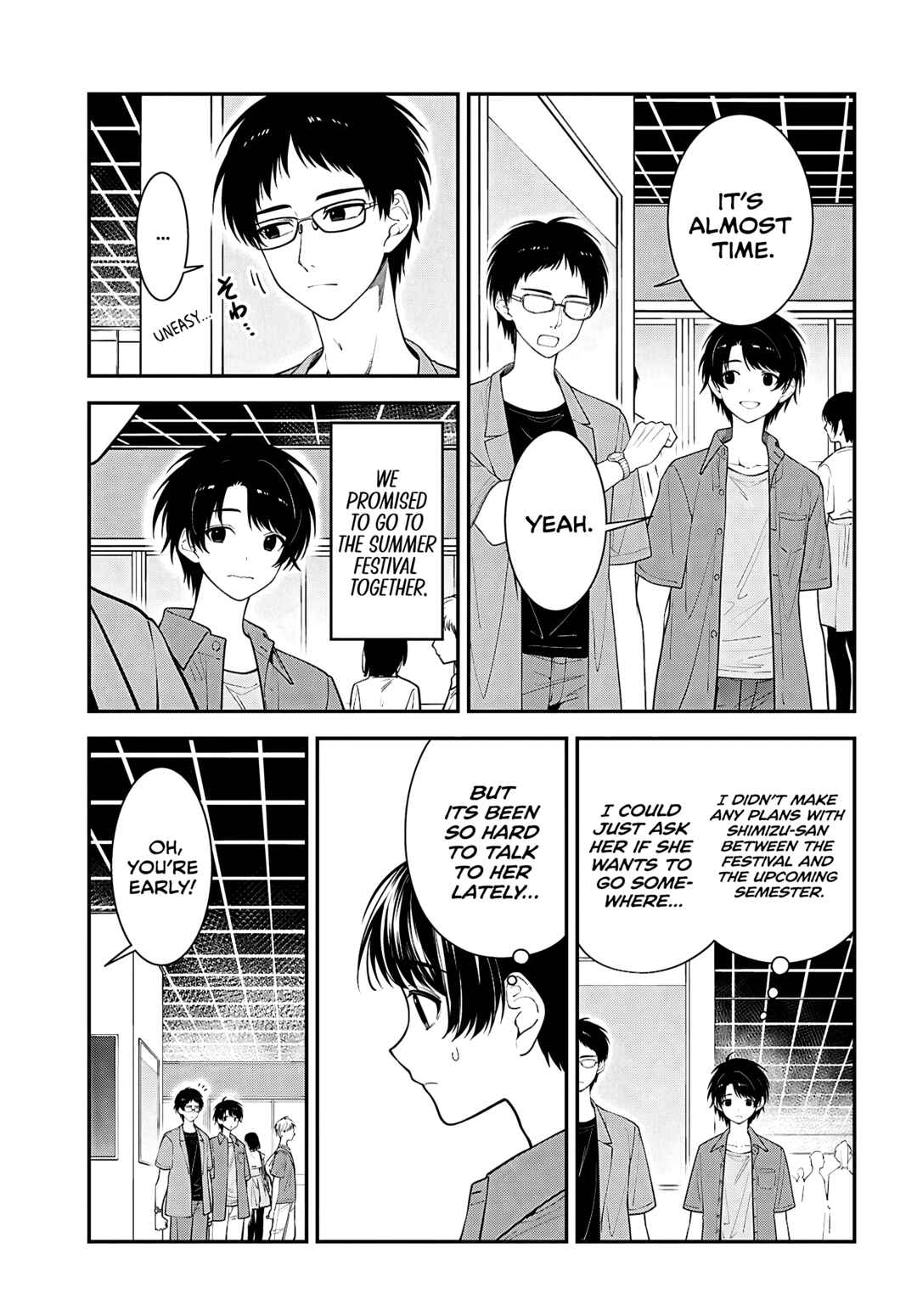 Tonari no Seki no Yankee Shimizu-san ga Kami wo Kuroku Sometekita Chapter 16 - Page 5