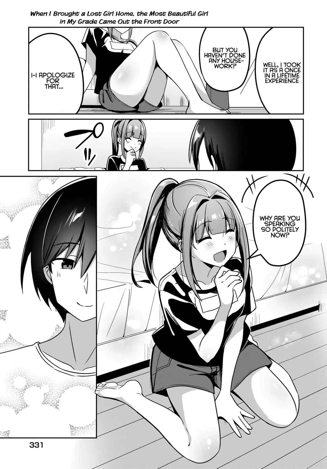 Maigo no Onnanoko wo Ie made Todoketara, Genkan kara Detekita no wa Gakunen Ichi no Bishoujo deshita Chapter 3 - Page 5