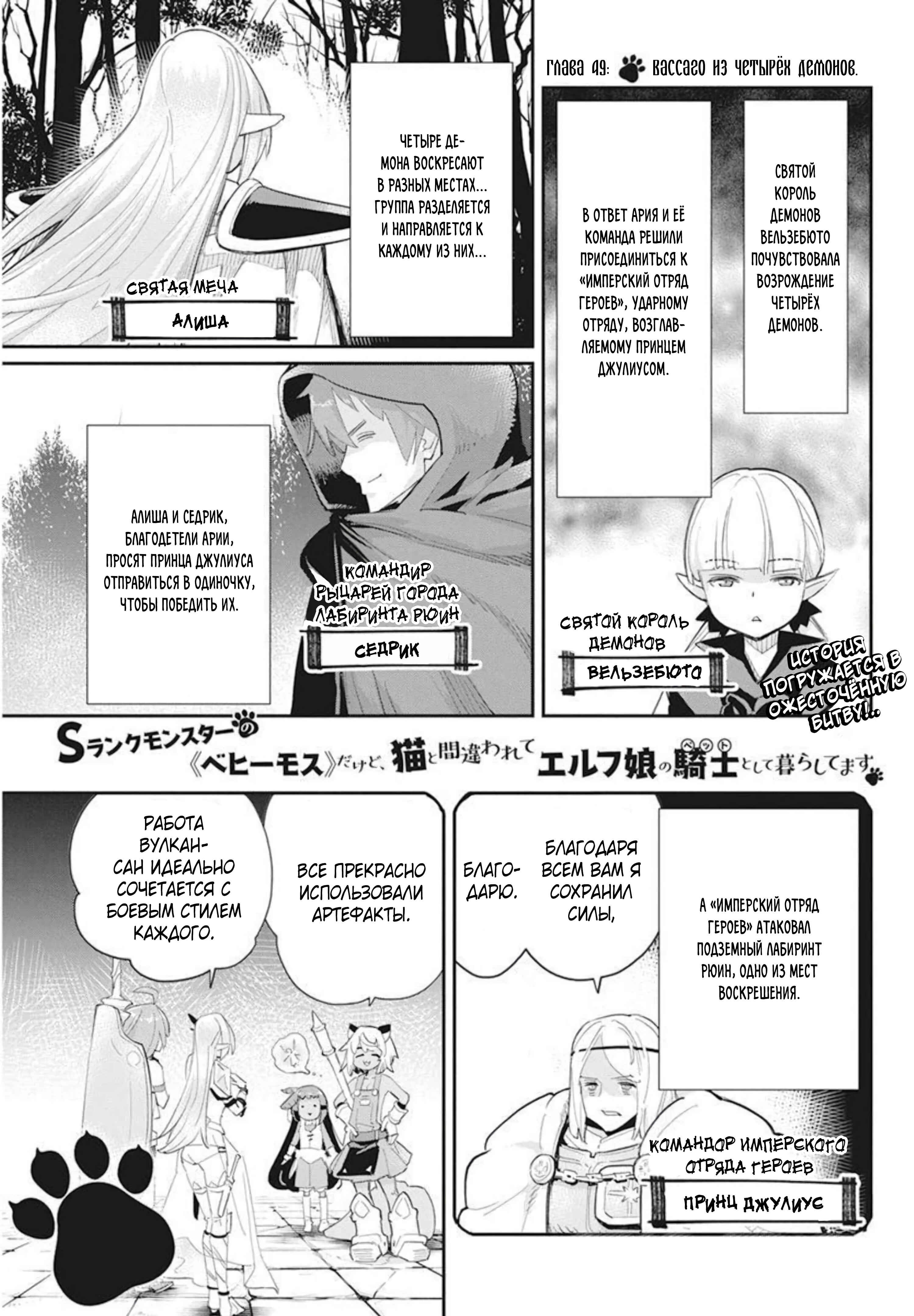 S-Rank Monster no "Behemoth" dakedo, Neko to Machigawarete Elf Musume no Pet to Shite Kurashitemasu Chapter 49 - Page 2