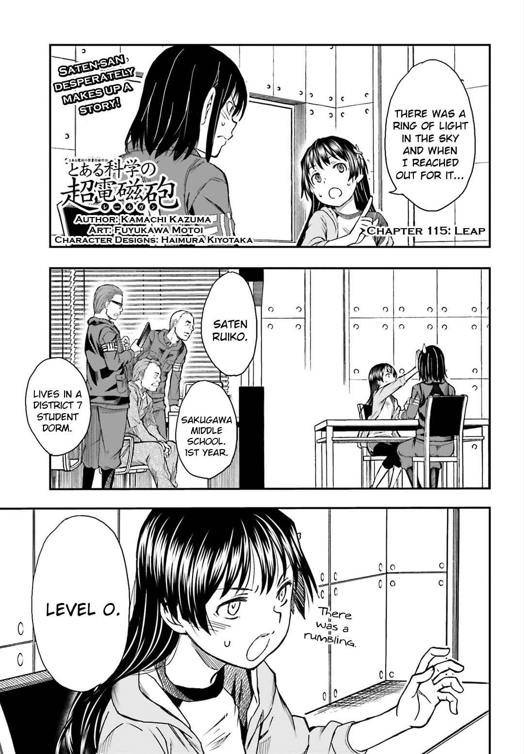 Toaru Majutsu no Index Gaiden: Toaru Kagaku no Railgun Chapter 115 - Page 1