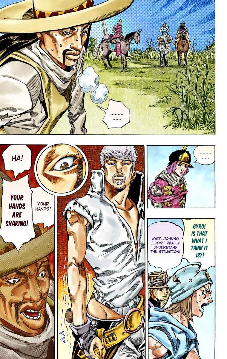 JoJo no Kimyou na Bouken: Part 7 - Steel Ball Run Color-ban Chapter 33 - Page 45