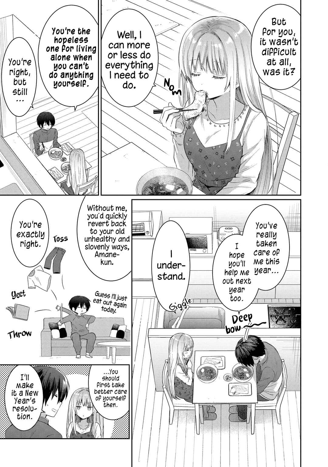 Otonari no Tenshi-sama ni Itsunomanika Dame Ningen ni Sareteita Ken Chapter 13.2 - Page 1