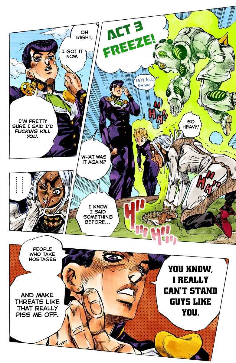 JoJo no Kimyou na Bouken: Part 4 - Diamond wa Kudakenai Color-ban Chapter 144 - Page 17