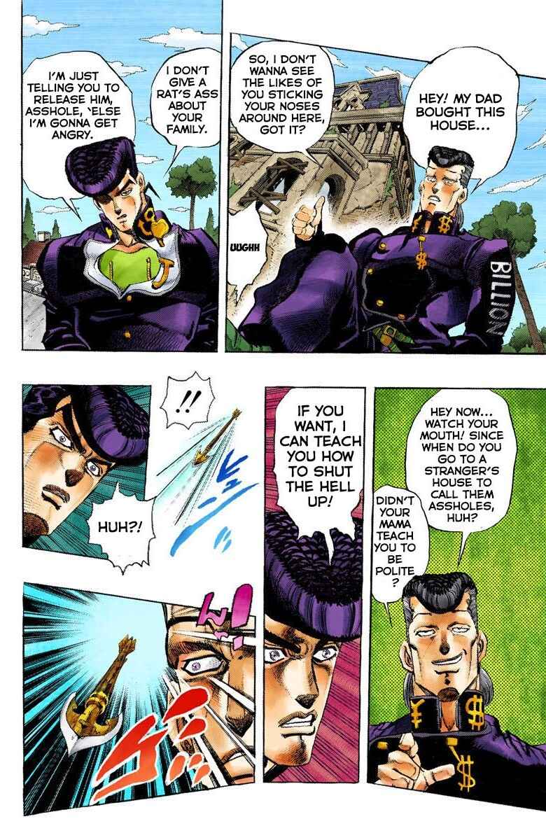 JoJo no Kimyou na Bouken: Part 4 - Diamond wa Kudakenai Color-ban Chapter 9 - Page 15