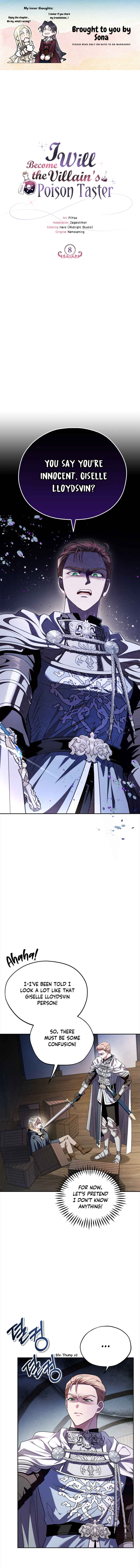 I Will Become the Villain's Poison Taster Chapter 8 - Page 1