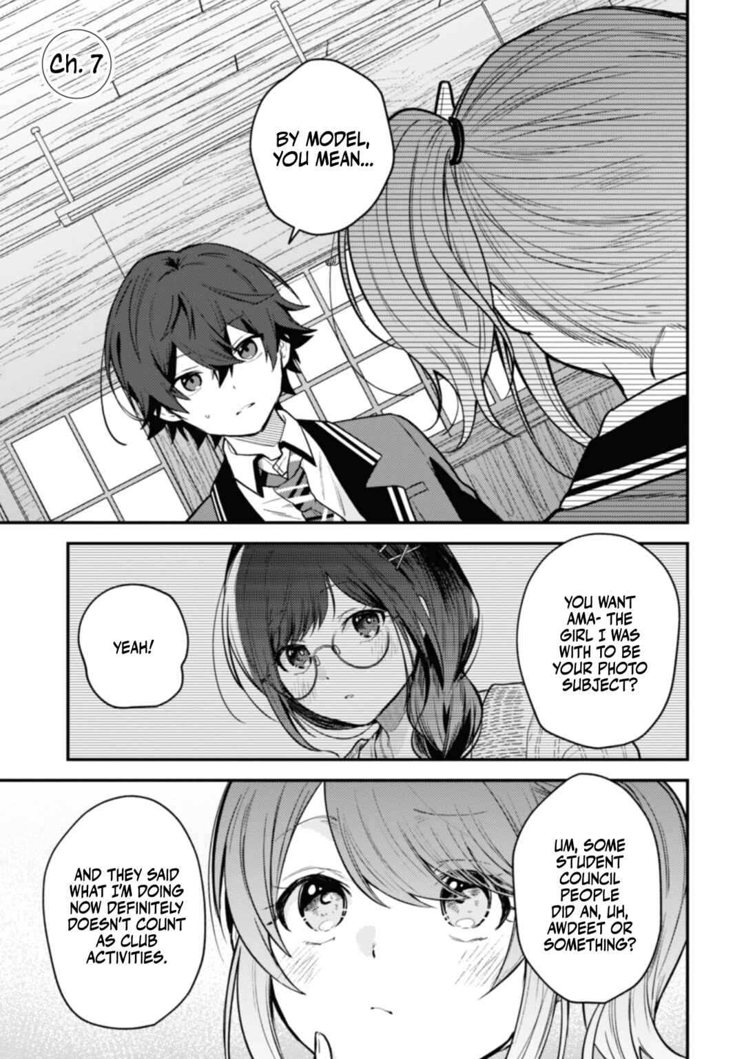 Sekai de Ichiban "Kawaii" Amamiya-san, Nibanme wa Ore Chapter 7 - Page 1