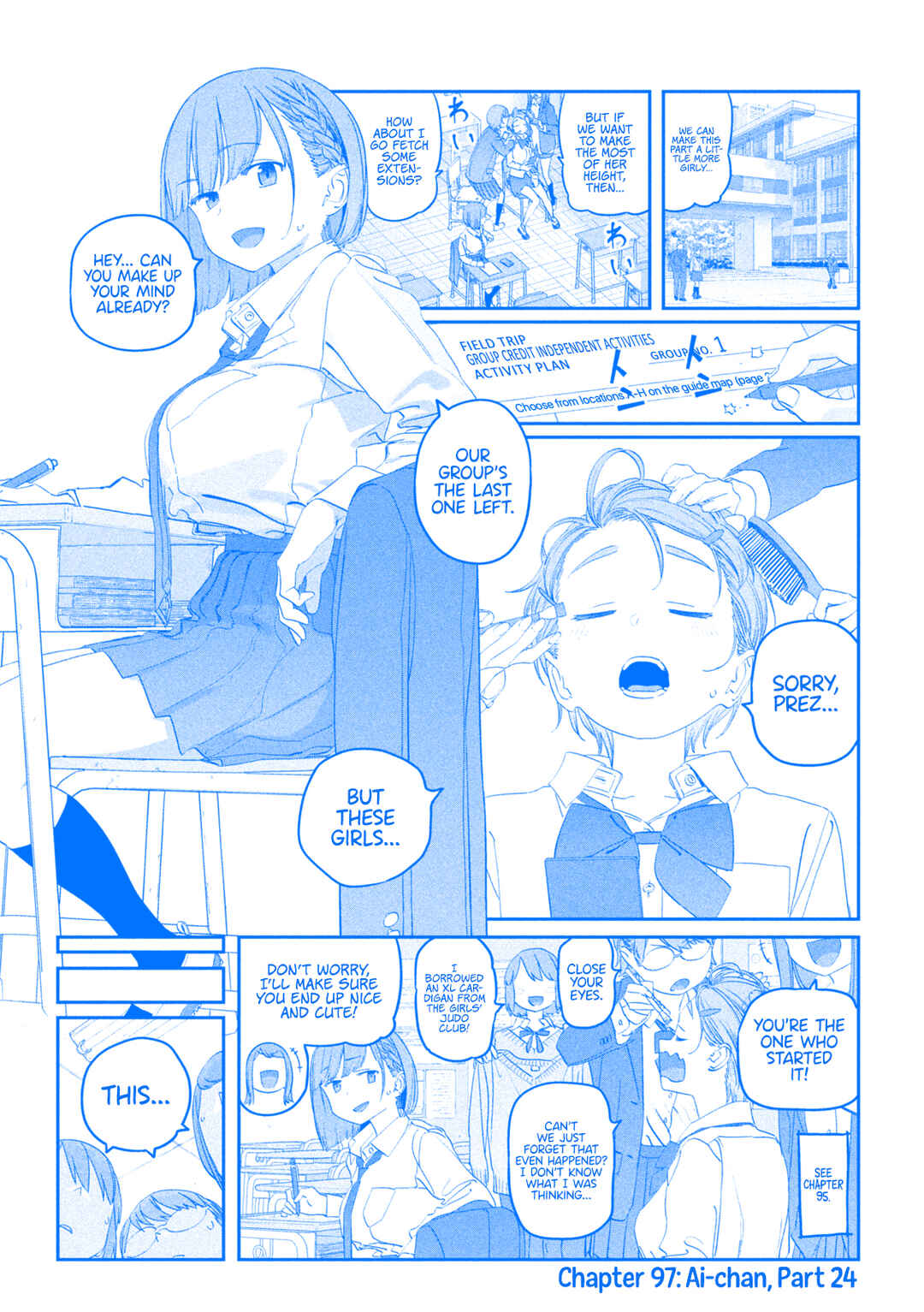 Getsuyoubi no Tawawa (Blue) (Fan Colored) Chapter 97 - Page 2