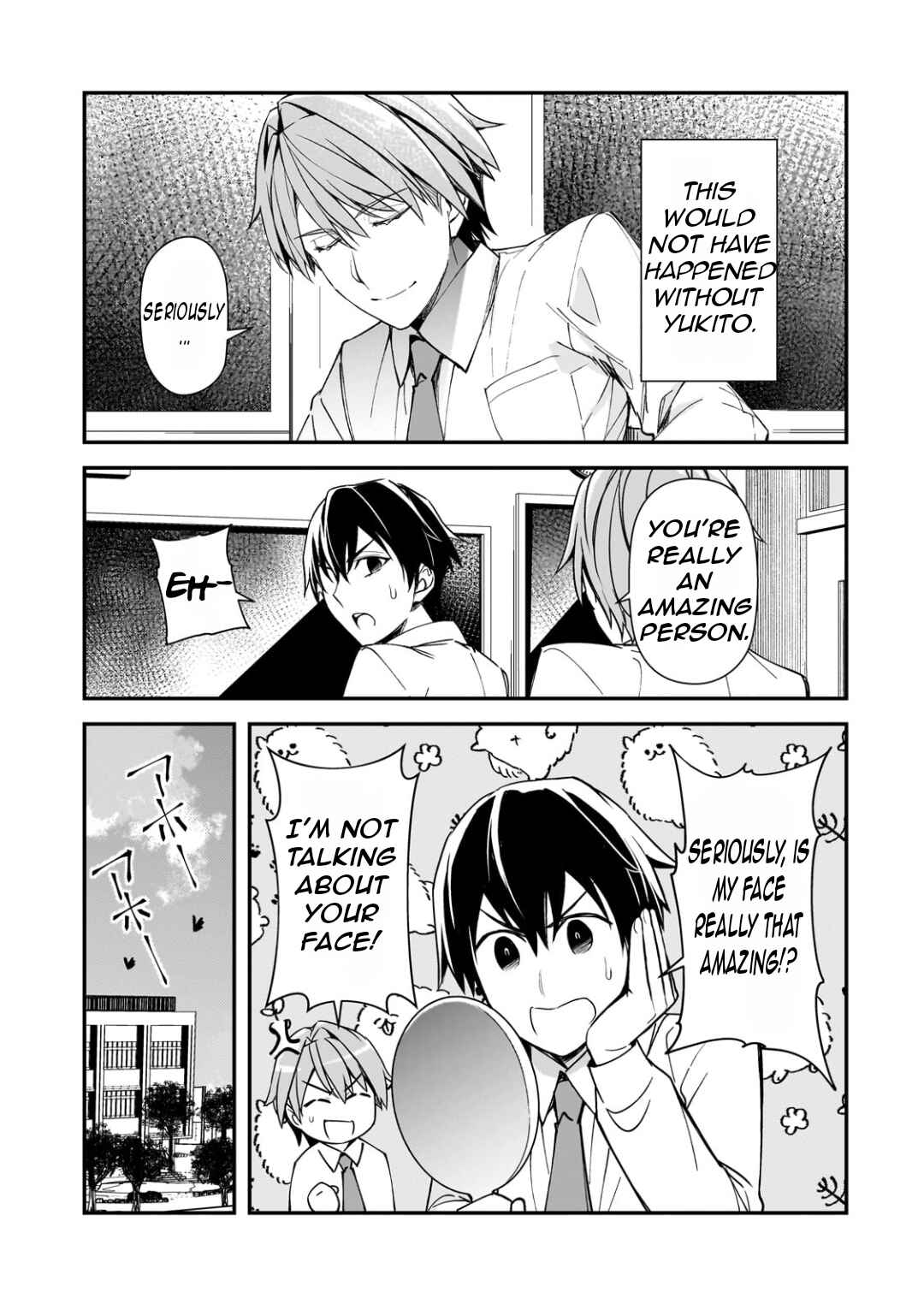 Ore ni Trauma wo Ataeta Joshi-tachi ga Chirachira Mitekuru kedo, Zannen desuga Teokure desu Chapter 22.2 - Page 12
