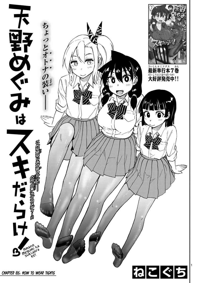 Amano Megumi wa Sukidarake! Chapter 85 - Page 1