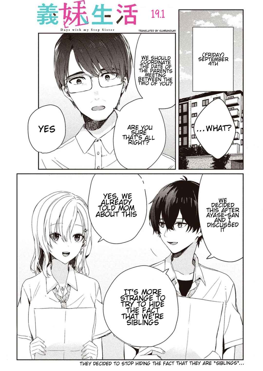 Days with My Stepsister Chapter 19.1 - Page 1