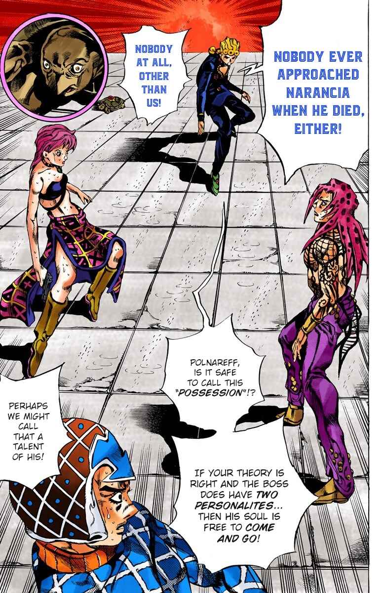 JoJo no Kimyou na Bouken: Part 5 - Ougon no Kaze Color-ban Chapter 141 - Page 15