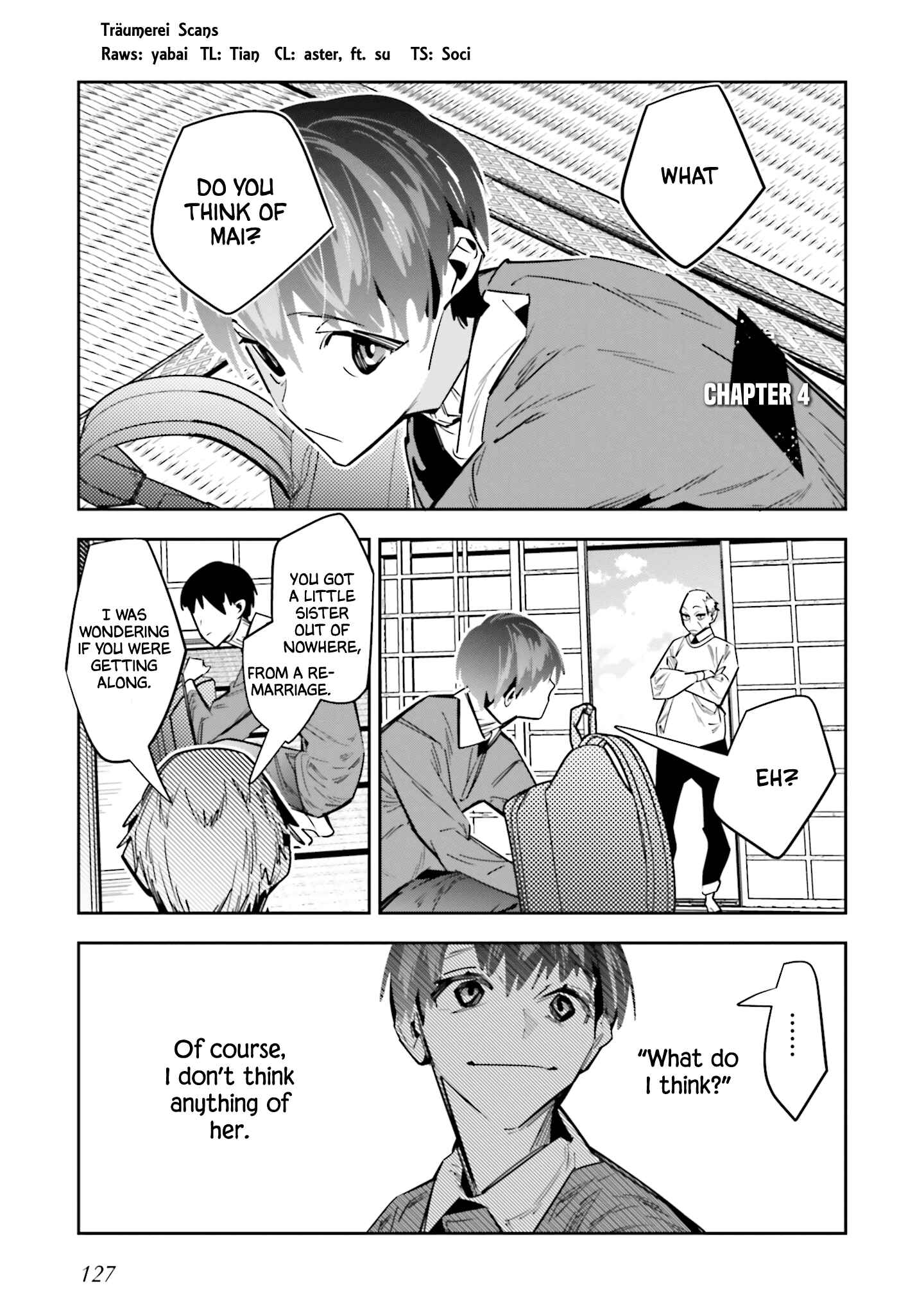 Death Game Manga no Kuromaku Satsujinki no Imouto ni Tensei shite Shippai shita Chapter 4 - Page 1