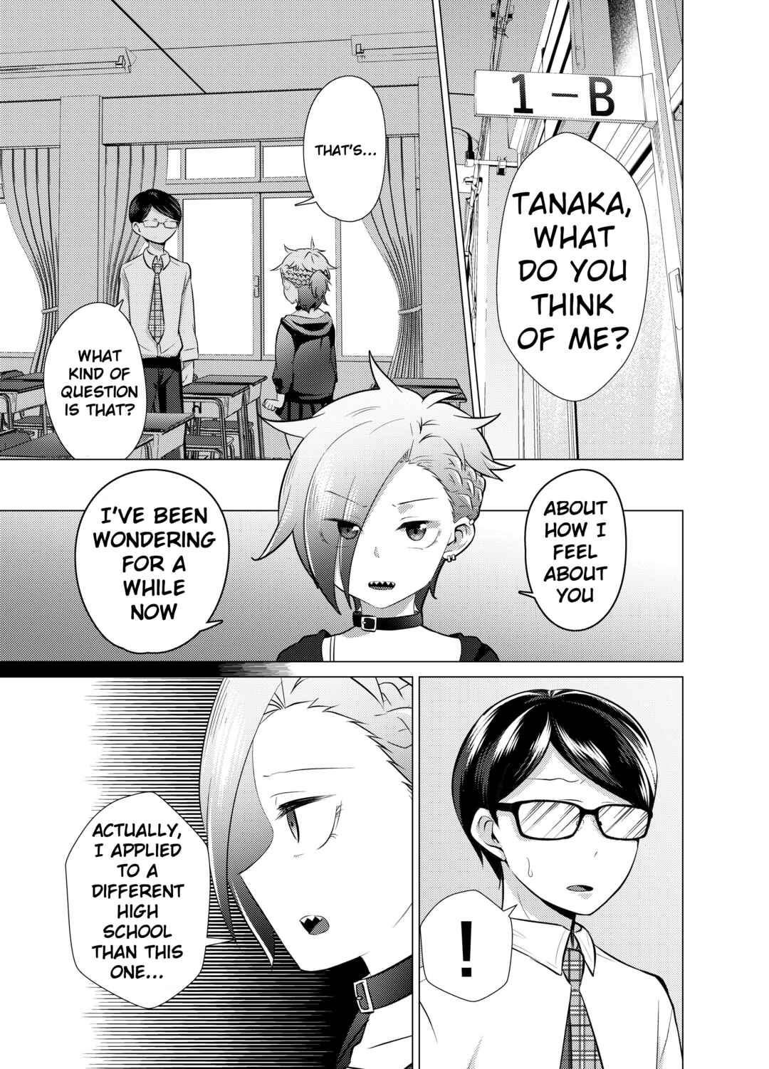 Yankee-chan ga Jimi Megane ni Koisuru Hanashi Chapter 11 - Page 1
