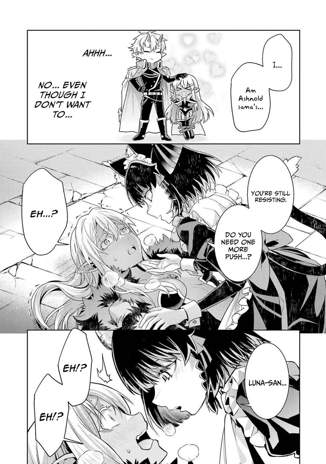 Tensei Shitara Joban de Shinu Chuu-Boss datta - Heroine Kenzokuka de Ikinokoru Chapter 30 - Page 56