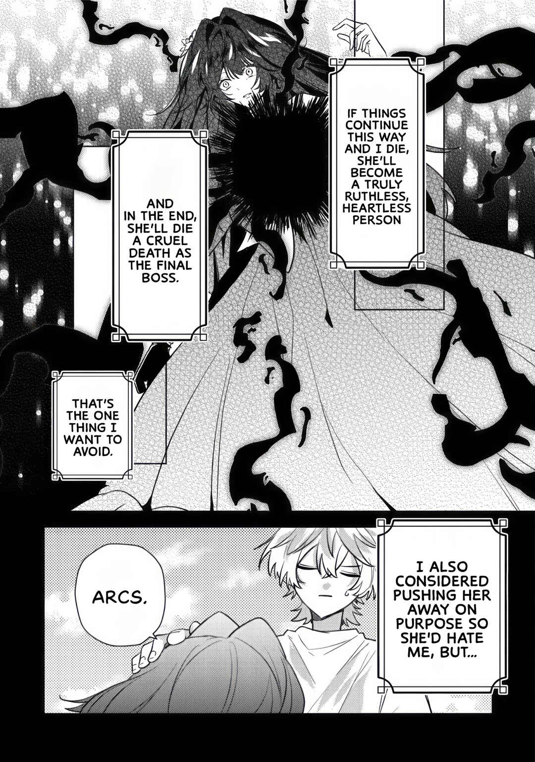 Yamiochi Last Boss Reijou no Osananajimi ni Tensei Shita. Ore ga Shindara Bad End Kakutei nanode Saikyou ni Natta kedo, Mou Yamiochi "Yandereka" Shitemasen ka? Chapter 7 - Page 8