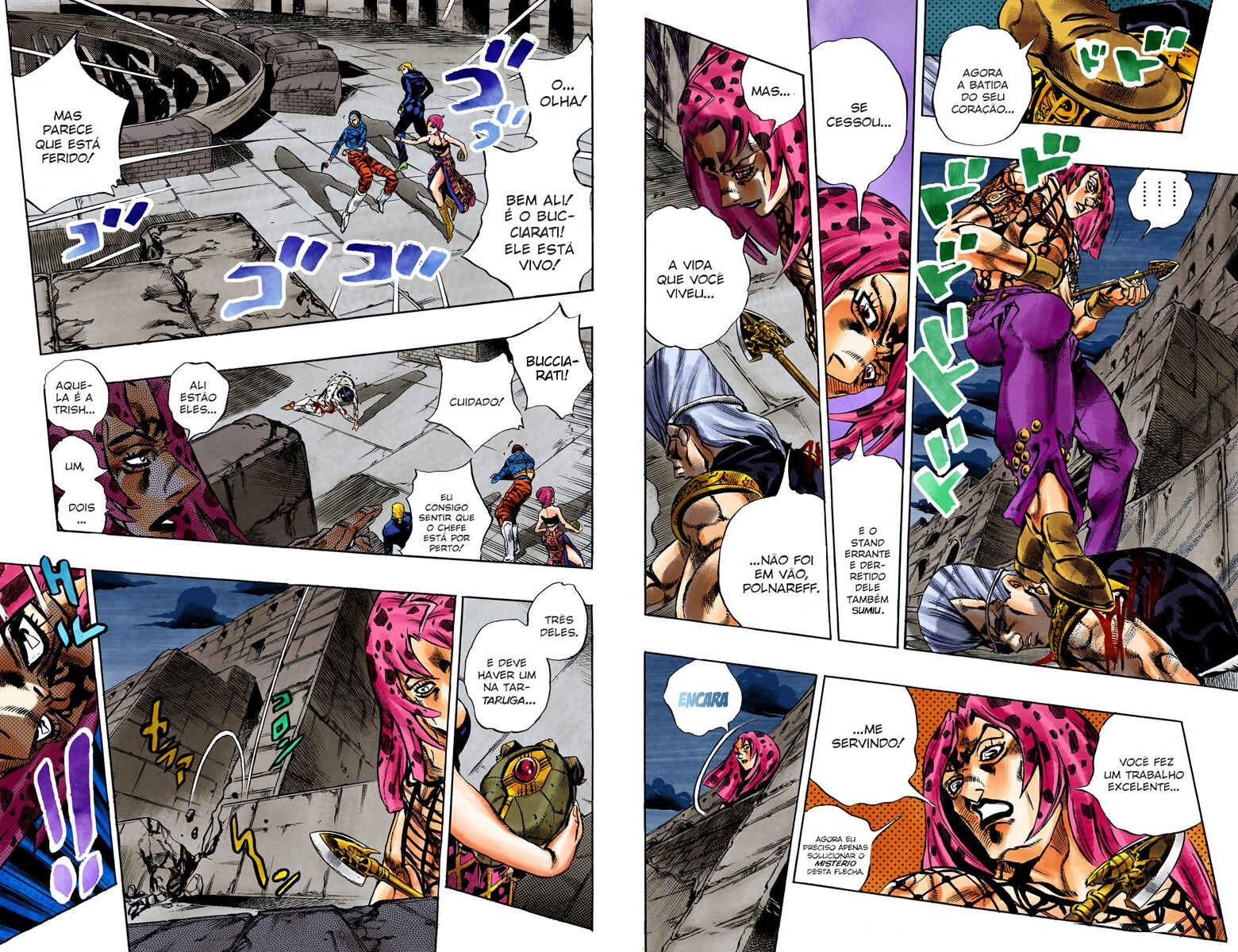 JoJo no Kimyou na Bouken: Part 5 - Ougon no Kaze Color-ban Chapter 132 - Page 6