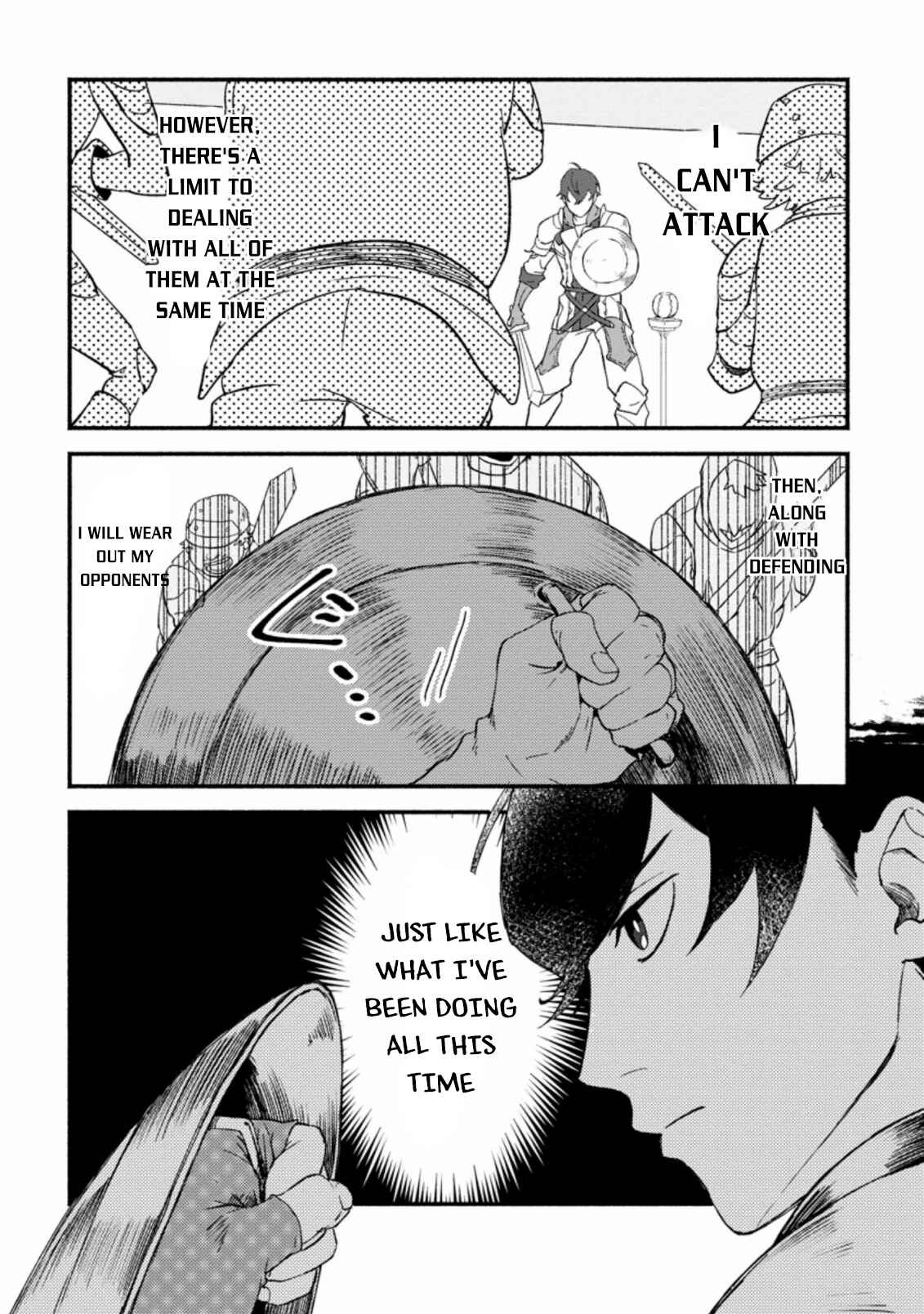 Sono Monban, Saikyou ni Tsuki: Tsuihou Sareta Bougyoryoku 9999 no Senshi, Outo no Monban to shite Musou Suru Chapter 1 - Page 24