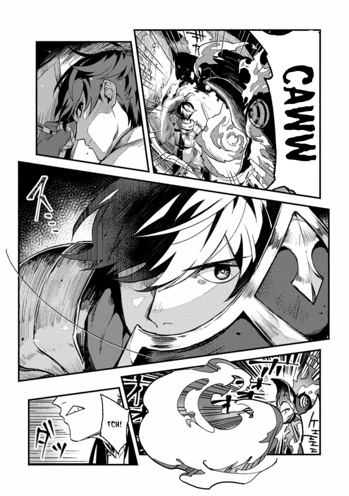 Sono Monban, Saikyou ni Tsuki: Tsuihou Sareta Bougyoryoku 9999 no Senshi, Outo no Monban to shite Musou Suru Chapter 1 - Page 6