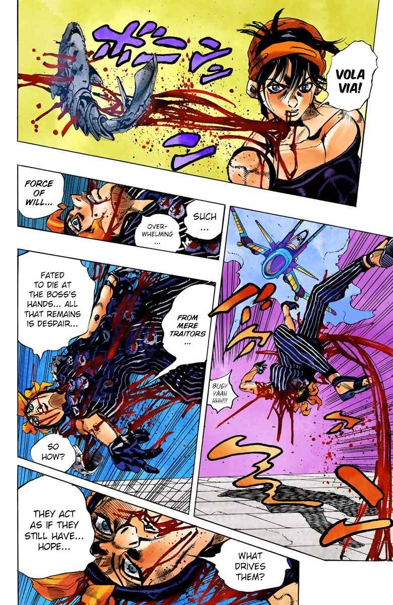 JoJo no Kimyou na Bouken: Part 5 - Ougon no Kaze Color-ban Chapter 92 - Page 12