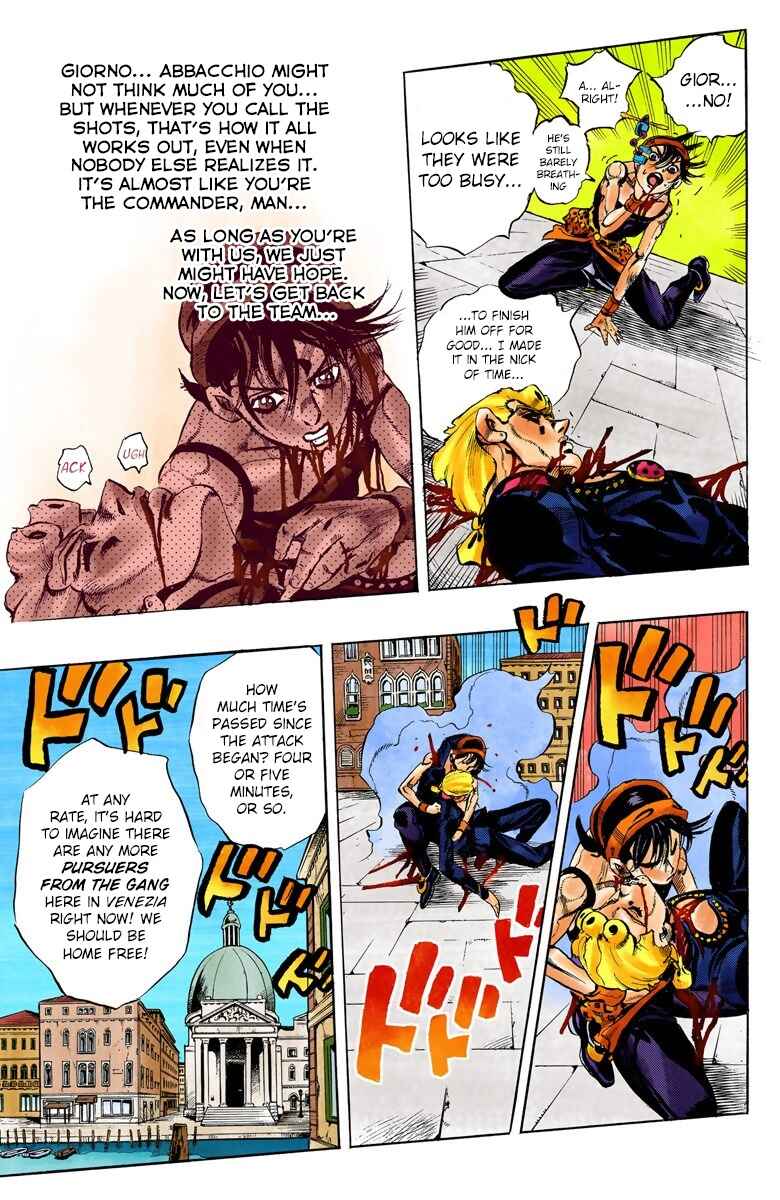JoJo no Kimyou na Bouken: Part 5 - Ougon no Kaze Color-ban Chapter 92 - Page 15