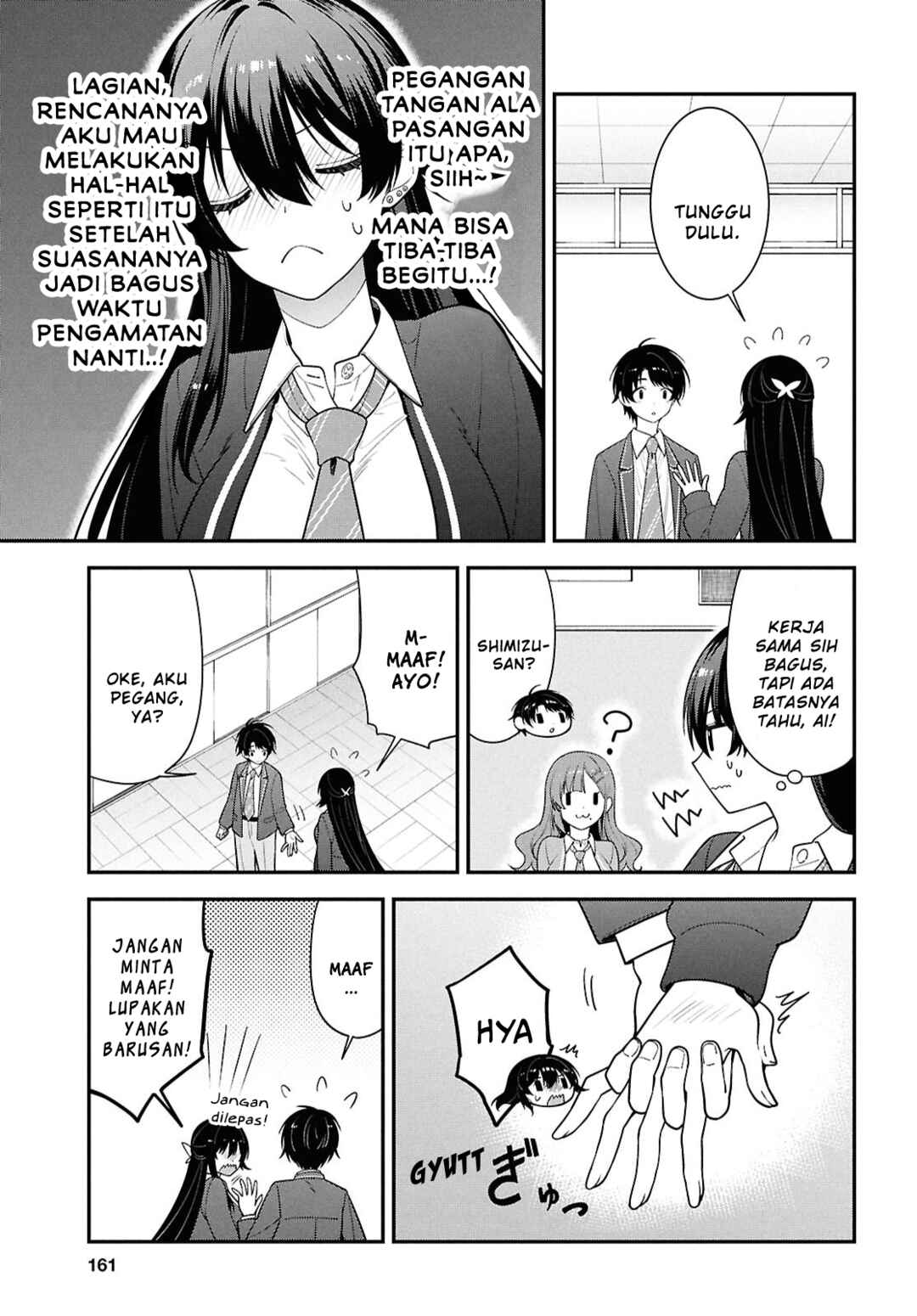 Tonari no Seki no Yankee Shimizu-san ga Kami wo Kuroku Sometekita Chapter 14 - Page 11