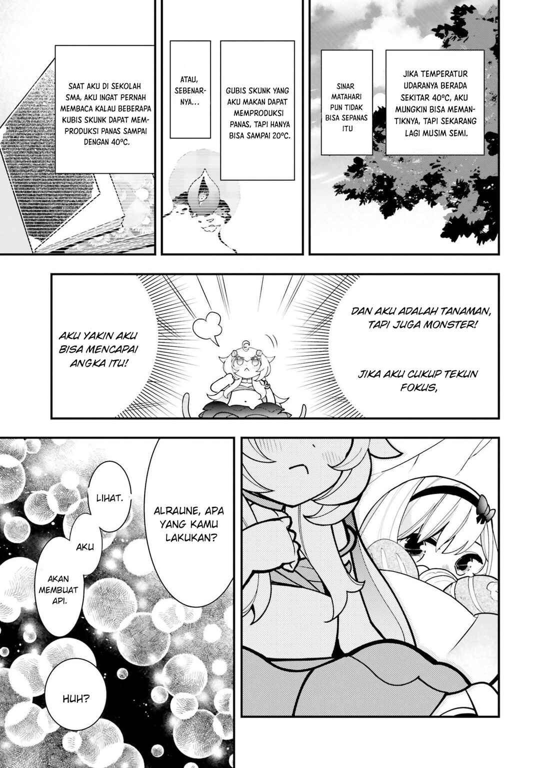Shokubutsu Monster Musume Nikki: Seijo datta Watashi ga Uragirareta Hate ni Alraune ni Tensei Shite Shimatta node, kore kara wa Kougousei o Shinagara Shizuka ni Shokubutsu Life o Sugoshimasu Chapter 20 - Page 19