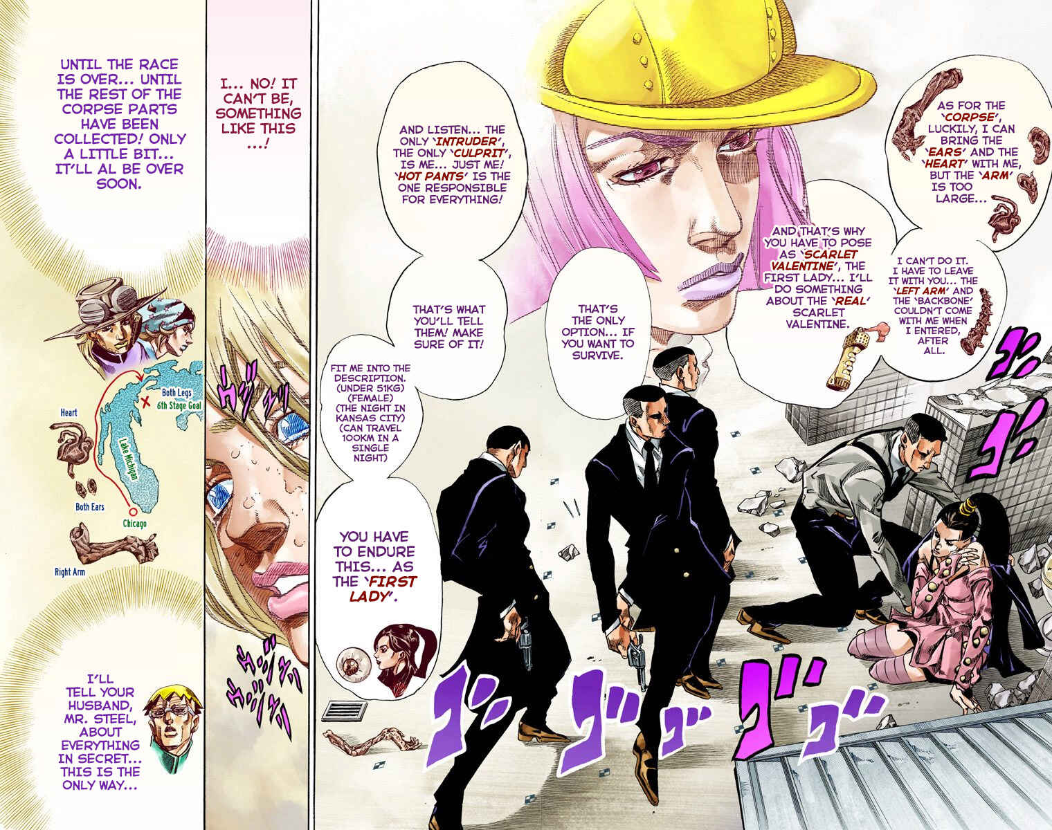 JoJo no Kimyou na Bouken: Part 7 - Steel Ball Run Color-ban Chapter 50 - Page 48