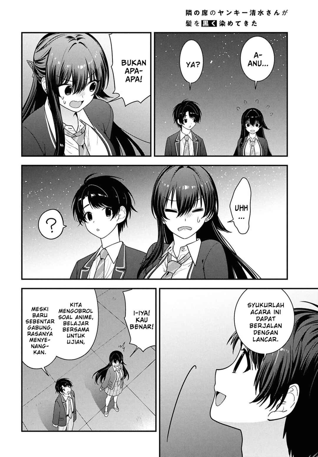Tonari no Seki no Yankee Shimizu-san ga Kami wo Kuroku Sometekita Chapter 15 - Page 27