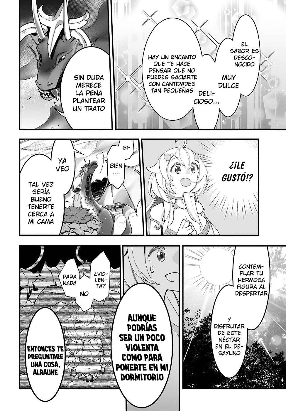 Shokubutsu Monster Musume Nikki: Seijo datta Watashi ga Uragirareta Hate ni Alraune ni Tensei Shite Shimatta node, kore kara wa Kougousei o Shinagara Shizuka ni Shokubutsu Life o Sugoshimasu Chapter 14 - Page 12