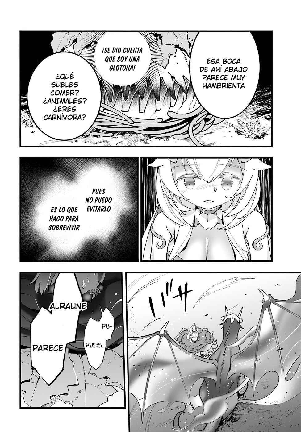 Shokubutsu Monster Musume Nikki: Seijo datta Watashi ga Uragirareta Hate ni Alraune ni Tensei Shite Shimatta node, kore kara wa Kougousei o Shinagara Shizuka ni Shokubutsu Life o Sugoshimasu Chapter 14 - Page 14